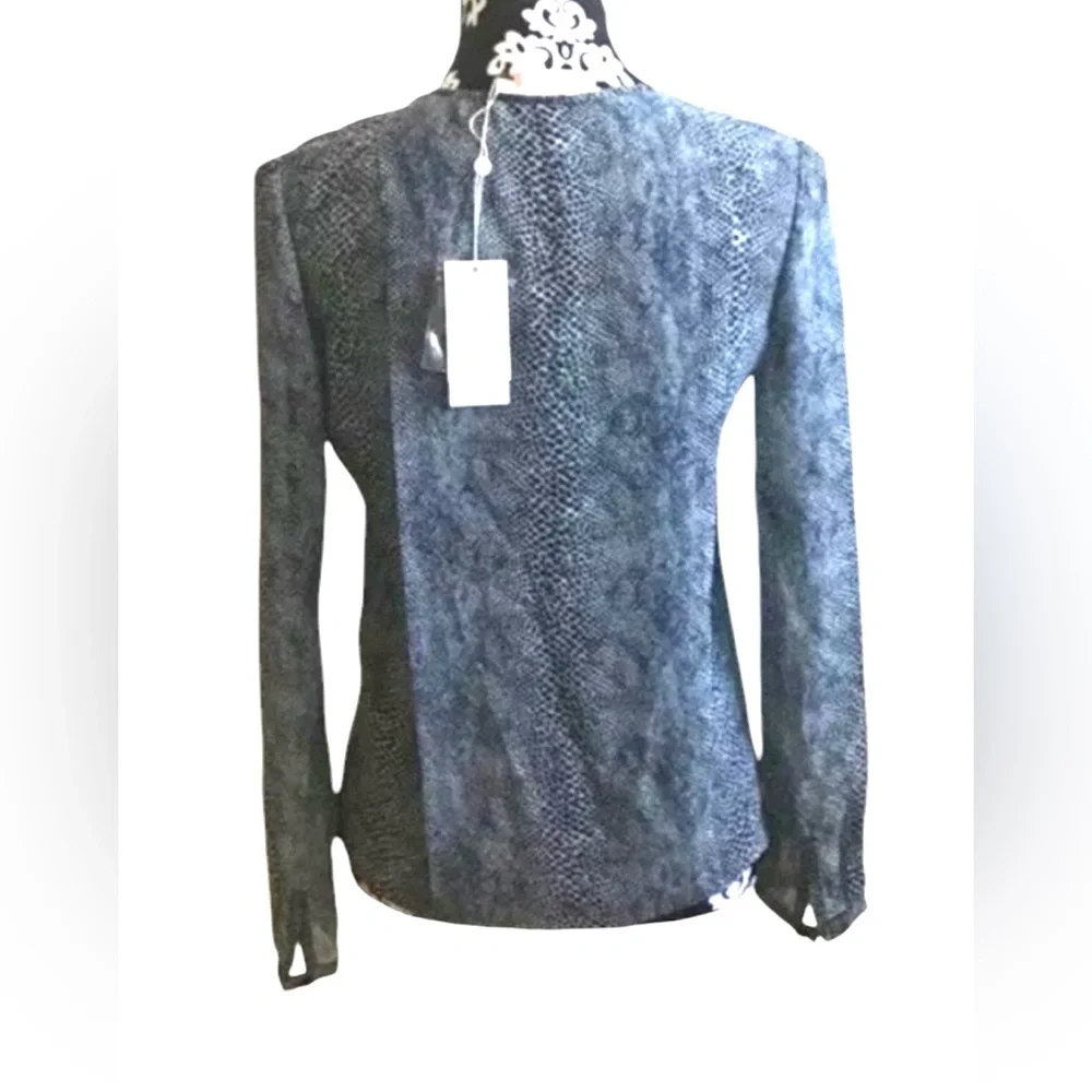 Tory Burch Blue silk blouse NWT